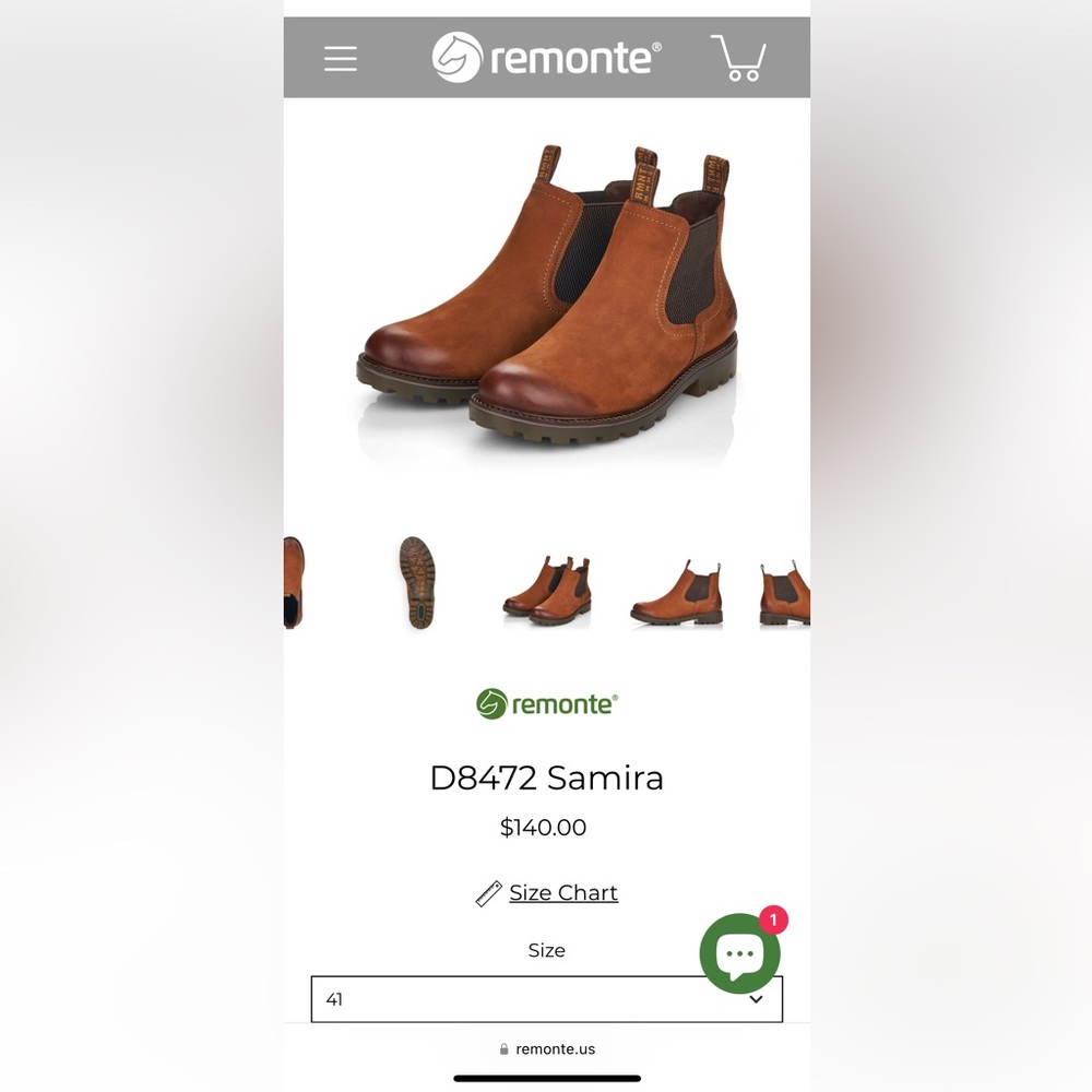 REMONTE D8472 Samira Boots. EU 41 / US W10